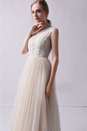Beliebt Spitze Romantisches Sittsames Brautkleid mit Reißverschluss - Bild 6