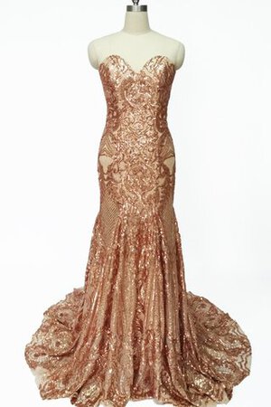 Abito da sposa bella in pizzo retro in stain elastico naturale spazzola treno - Foto 9