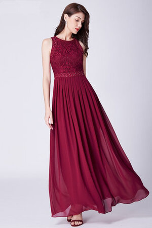 Abito da damigella in chiffon pudica formale e informale alla moda in pizzo con perline - Foto 6