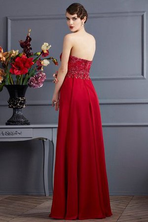 Ärmelloses Empire Taille A Linie Bodenlanges Brautmutterkleid mit Jacke - Bild 4