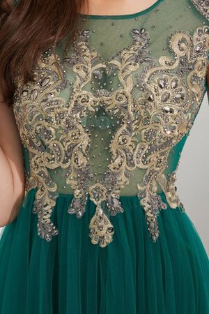 Verlockend Satin Stilvolles Bodenlanges Ballkleid mit Kristall - Bild 7