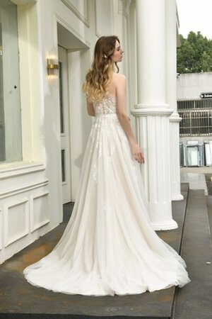 Robe de mariée joli boutonné de traîne courte fermeutre eclair intemporel - Photo 3