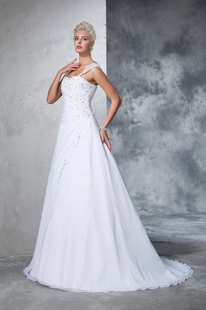 Robe de mariée delicat avec sans manches appliques de mode de bal grandes bretelles - Photo 4