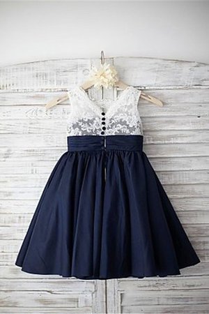 Abito da Cerimonia Bambini Naturale in Chiffon Conotta Largo Bretelle A Terra - Foto 2
