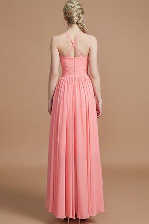 Robe demoiselle d'honneur naturel avec sans manches de princesse dénudé a-ligne - Photo 35