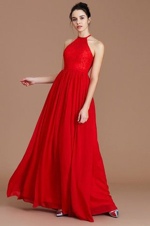 Prinzessin Normale Taille Reißverschluss Neckholder Chiffon Brautjungfernkleid - Bild 5