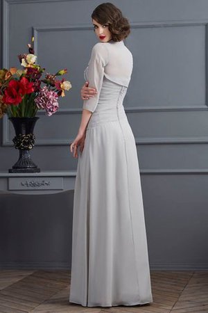 Reißverschluss Normale Taille Ärmelloses Anständiges Brautmutterkleid mit Jacke - Bild 2