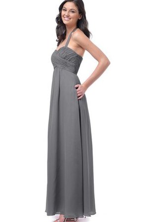 Robe demoiselle d'honneur long croisade ruché de tour de ceinture en haute - Photo 4
