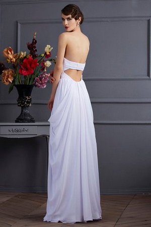 Drapiertes Herz-Ausschnitt Plissiertes Anständiges Abendkleid aus Chiffon - Bild 2
