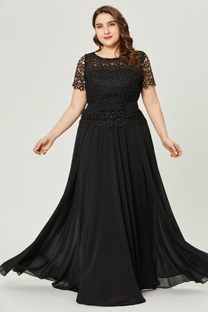 Normale Taille Glamourös Spitze Romantisches Ballkleid mit Bordüre - Bild 1