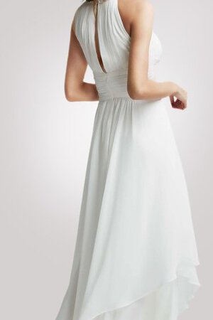 Robe de mariée simple distinguee informel a plage avec perle - Photo 2