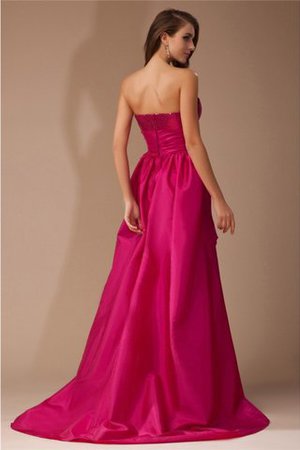 Robe de bal avec sans manches avec zip en taffetas haut bas de princesse - Photo 2