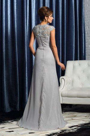 Chiffon Kurze Ärmeln Herz-Ausschnitt Brautmutterkleid mit Empire Taille mit Applikation - Bild 2