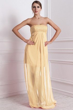 Robe demoiselle d'honneur avec chiffon a-ligne avec zip avec perle de bustier - Photo 6