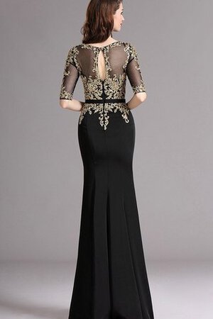 Robe de bal distinguee longueur au ras du sol decoration en fleur avec chiffon de col bateau - Photo 2
