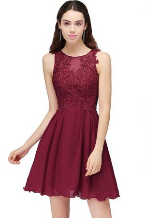Glamouroso&Dramatico Vestido de Cóctel en Gasa de Espléndido de Encaje Adorno - Foto 3