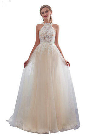 Hoher Kragen a linie Funkelnd Göttin Brautkleid Bezauberndes Brautkleid - Bild 6