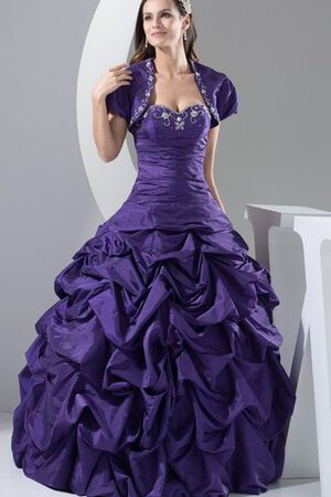 Robe de quinceanera broder de col en cœur ornée de mode de bal - Photo 1