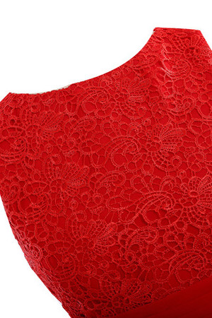 Robe demoiselle d'honneur exceptionnel solennel formelle romantique col en bateau - Photo 3