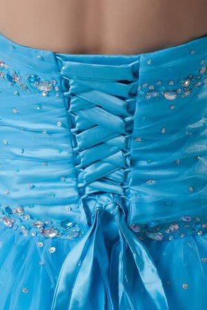 Gerüschtes Juwel Ausschnitt Duchesse-Linie Quinceanera Kleid mit Rücken Schnürung - Bild 7