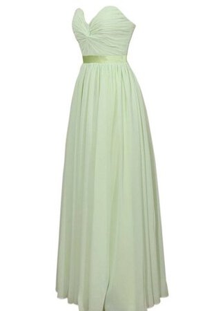 Robe demoiselle d'honneur plissé naturel avec sans manches avec chiffon avec zip - Photo 3