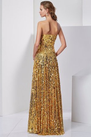 Robe de soirée longue naturel fermeutre eclair avec ruban de bustier - Photo 2