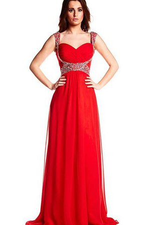 Robe de bal simple col élisabéthain de traîne courte avec chiffon avec zip - Photo 1