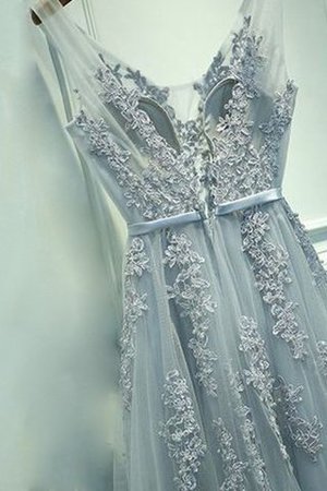 Vestido de Noche de Corte princesa en Tul de Escote en V de Hasta el suelo - Foto 2
