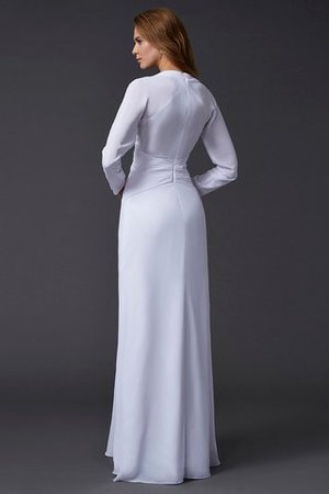 Normale Taille Enges Langärmeliges Chiffon Anständiges Ballkleid - Bild 2