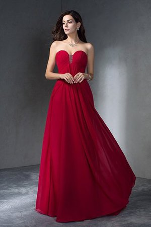 Abito da Ballo in Chiffon Principessa Lungo Formale con Festone - Foto 4