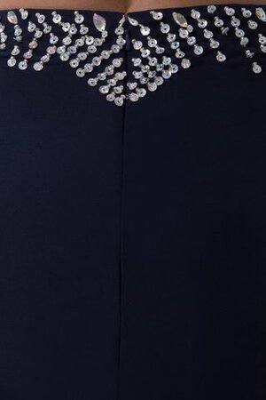 Etui Ein Schulter Schlüsselloch Rücken vorne geschlitztes Abendkleid mit Perlen - Bild 5