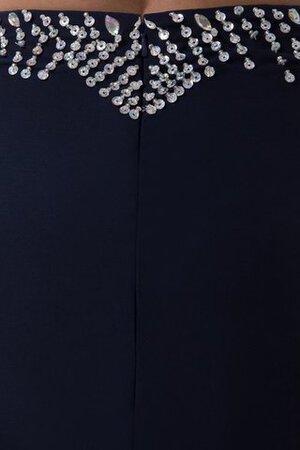 Robe de soirée fourchure frontale avec perle trou serre d'épaule asymétrique maillot - Photo 5