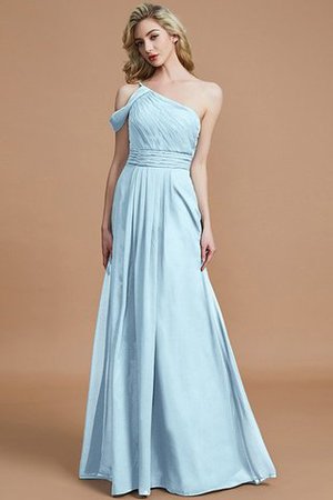 A-Linie Ein Schulterfreies Prinzessin Bodenlanges Brautjungfernkleid aus Chiffon - Bild 23