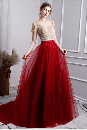 Gute Qualität Normale Taille Ausgefallenes Exklusive Ballkleid mit V-Ausschnitt - Bild 3