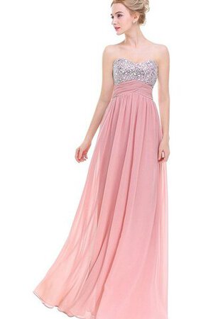 Abito da Ballo Cappellino con Increspato A-Line alta vita in Chiffon con Applique - Foto 1