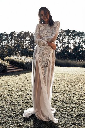 Abito da sposa semplice favoloso lunghi in pizzo favola cerniera - Foto 1