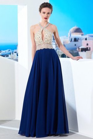Abito da Ballo con Perline A Terra in Chiffon Conotta Schiena Nuda - Foto 3