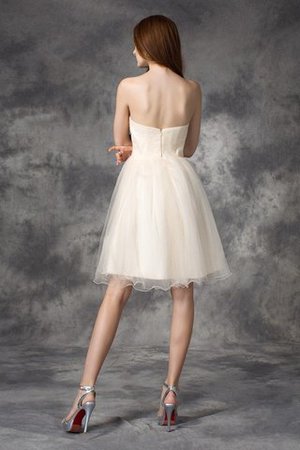 Reißverschluss Prinzessin A Linie Formelles Cocktailkleid mit Herz-Ausschnitt - Bild 2