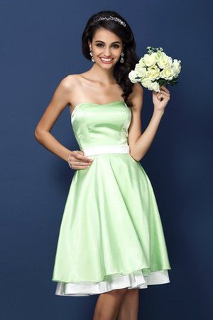 Vestido de Dama de Honor de Corte-A de Corte princesa de Cremallera de Corto - Foto 1