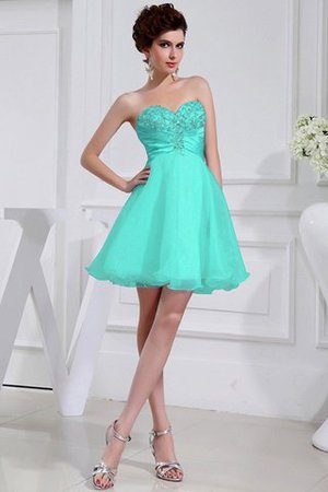 Vestido de Dama de Honor de Corte-A de Cremallera de Escote Corazón - Foto 15
