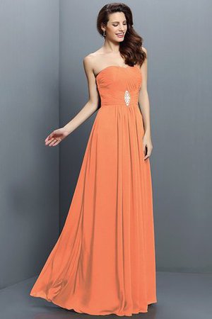 Chiffon Prinzessin Empire Taille A Linie Reißverschluss Brautjungfernkleid - Bild 20