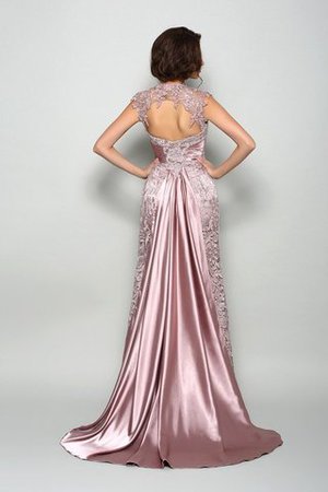 Robe mère de mariée longue de princesse a-ligne en satin tissé élastique elevé - Photo 2