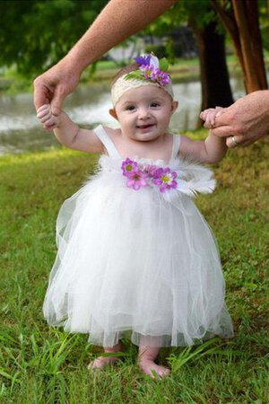 Robe de cortège enfant avec ruban de lotus avec fleurs ceinture de tour de ceinture empire - Photo 2