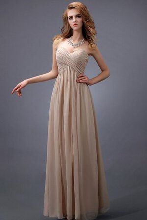 Sencillo Vestido de Dama de Honor de Imperio de Criss Cross de Plisado de Escote Corazón - Foto 1