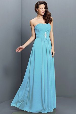 Chiffon Prinzessin Empire Taille A Linie Reißverschluss Brautjungfernkleid - Bild 3