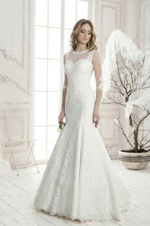 Bateau Meerjungfrau Stil 3 /4 länge Ärmeln Brautkleid - Bild 1
