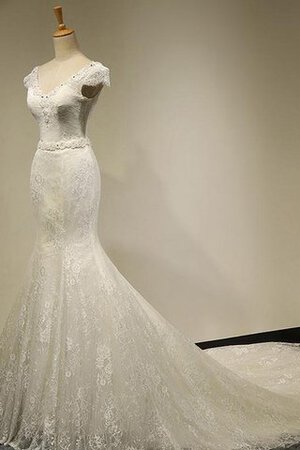Spitze normale Taille Halle Dom sittsames modisches Brautkleid - Bild 1