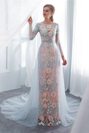 Robe de mariée avec broderie élégant col u profond spécial extraodinaire - Photo 5