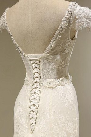 Spitze normale Taille Halle Dom sittsames modisches Brautkleid - Bild 3
