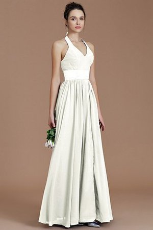 Normale Taille A-Line Ärmelloses Bodenlanges Brautjungfernkleid aus Chiffon - Bild 21
